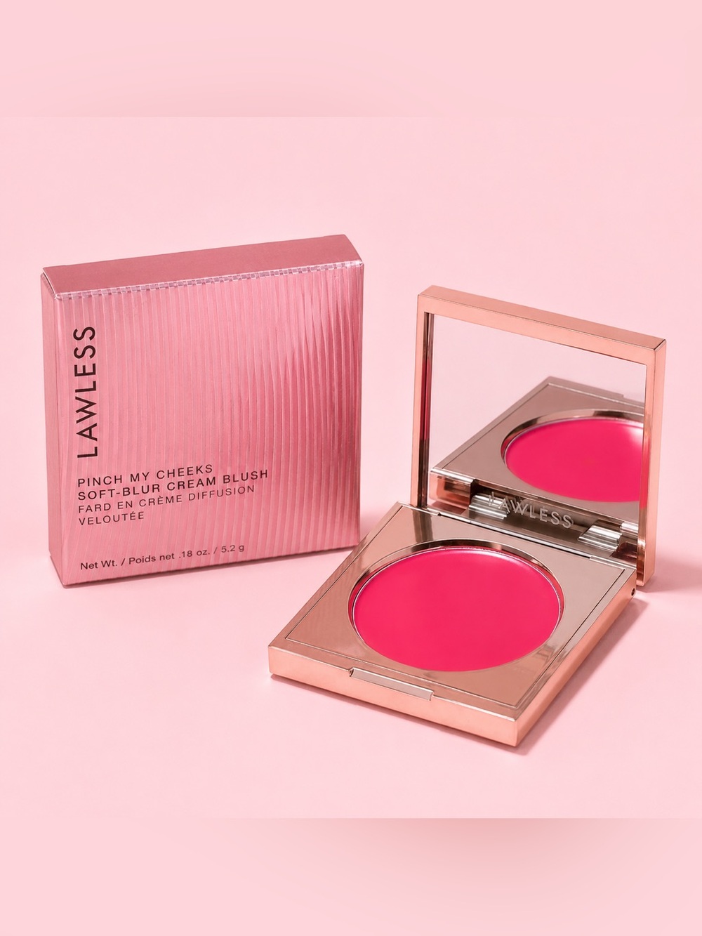 LAWLESS Pinch My Cheeks Soft-Blur Cream Blush Cherry Pie NIB